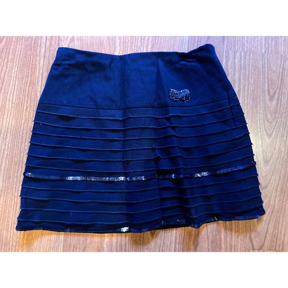 Girls Size 8 Nicholas & Bears Blue Beaded Lined Skirt - Picture 2 of 3